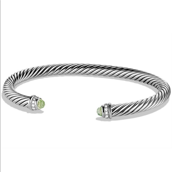 David Yurman Jewelry - David yurman Prasiolite and diamond cable classic
